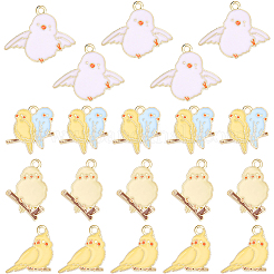 40Pcs 4 Styles Alloy Enamel Pendants&nbsp;ENAM-SC0007-54
