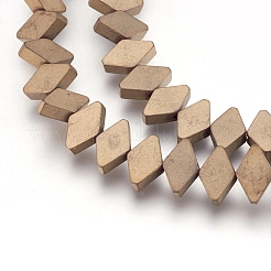 Electroplate Non-magnetic Synthetic Hematite Bead Strands&nbsp;G-I208-18F-A-L