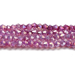 Baking Paint Transparent Glass Beads Strands&nbsp;DGLA-F002-04