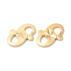 Rack Plating Brass S-Hook Clasps&nbsp;KK-M250-08G