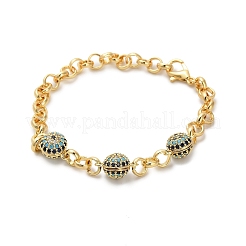 Brass Rolo Chains Bracelets&nbsp;BJEW-B145-04G