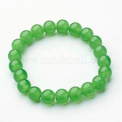 Round Glass Stretch Bracelets&nbsp;BJEW-F235-04