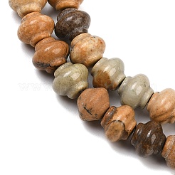 Natural Picture Jasper Beads Strands&nbsp;G-P595-C05-01