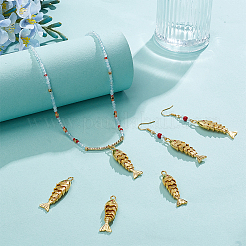 6Pcs Brass Pendants&nbsp;KK-BC00015-48B