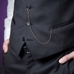5Pcs 5 Colors Alloy Clip Pocket Watch Chain&nbsp;FIND-FH0009-15