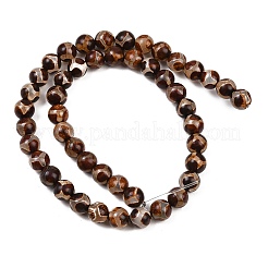 Tibetan Style dZi Beads&nbsp;G-G039-8mm-M