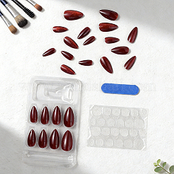 1 Bag ABS Plastic Cat Eye Effect Press On False Nails&nbsp;MRMJ-CP0001-64