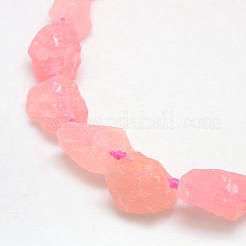 Natural Gemstone Rose Quartz Beads Strands&nbsp;G-L159-14