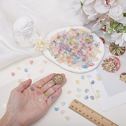 400Pcs 10 Colors Gradient Color Transparent Acrylic Beads&nbsp;OACR-PA0001-36