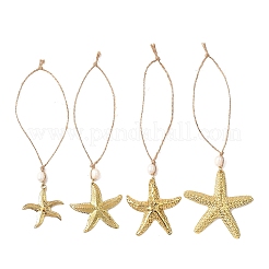 4Pcs 4 Styles 304 Stainless Steel Pendant Decorations&nbsp;HJEW-JM04559
