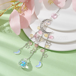 Glass Pendant Decoration&nbsp;HJEW-TA00087-03