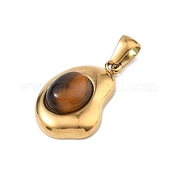 Natural Tiger Eye Pendants&nbsp;G-C278-01G-13