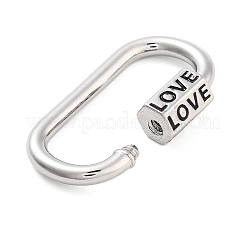 Rack Plating Brass Screw Clasps&nbsp;KK-NH0001-07P