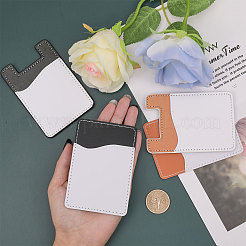 8Pcs 4 Style Sublimation Imitation Leather Phone Card Holder&nbsp;AJEW-CA0003-83
