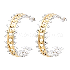 304 Stainless Steel Round Stud Earrings for Women&nbsp;SA-CBA45D5-35GP