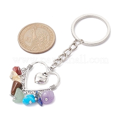 Alloy Heart Charm Keychains&nbsp;KEYC-JKC00607