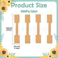 500Pcs Folding Blank Paper Jewelry Price Tags&nbsp;CDIS-FS0001-34A