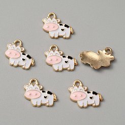 Alloy Enamel Pendants&nbsp;ENAM-WH0001-15KCG-02