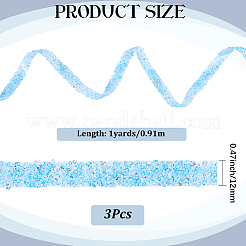 Self Adhesive Resin Rhinestone & Plastic Tape&nbsp;DIY-WH20081-008B