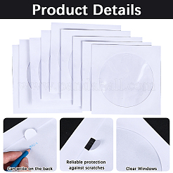 100Pcs Square Paper Disc Storage Bags&nbsp;ABAG-CP0001-16