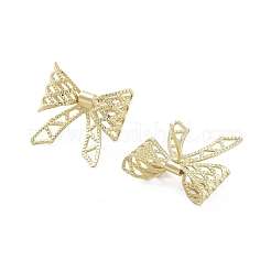 Hollow Bowknot Brass Stud Earrings&nbsp;EJEW-Q811-16G