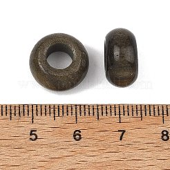 Natural Golden Sheen Obsidian European Beads&nbsp;GG-CBA02C4-06C