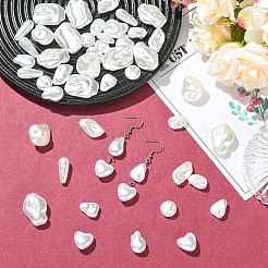 50Pcs 10 Styles ABS Plastic Imitation Pearl Beads&nbsp;KY-YW0002-30