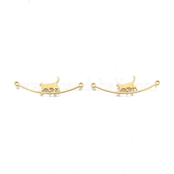 Ion Plating(IP) 201 Stainless Steel Connector Charms&nbsp;STAS-N098-094LG