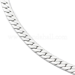 Non-Tarnish 304 Stainless Steel Cuban Link Chain Necklace&nbsp;NJEW-K249-01B-P