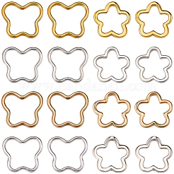 80Pcs 8 Styles Zinc Alloy Bead Frame&nbsp;FIND-SP0020-76