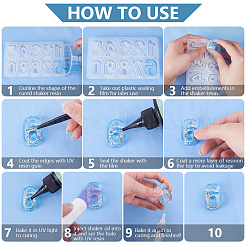 DIY 1Pc Number 0~9 Silicone Shake Molds&nbsp;DIY-OC0011-85