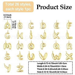 26Pcs 26 Styles Brass Pendants&nbsp;KK-YW0002-97