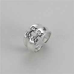 Cross 925 Sterling Silver Cuff Rings&nbsp;FS-WGEDF09-01