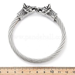 Viking 304 Stainless Steel Open Cuff Bangles for Men&nbsp;BJEW-U001-07L-AS