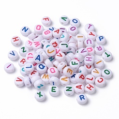 Opaque White Acrylic Beads&nbsp;MACR-N012-01