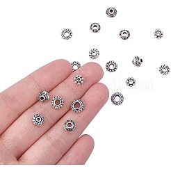 Tibetan Silver Spacer Beads Sets&nbsp;TIBEB-PH0001-04-NF
