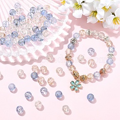 80Pcs 4 Colors Transparent Resin Beads&nbsp;RESI-YW0006-39
