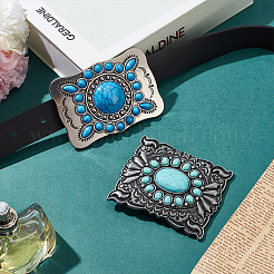 2Pcs 2 Style Zinc Alloy Belt Buckles&nbsp;FIND-WR0010-47