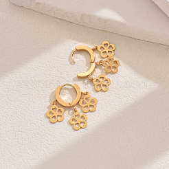 Elegant 201 Stainless Steel Chandelier Earrings&nbsp;ZD9069-3