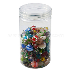 Handmade Silver Foil Lampwork Glass Beads&nbsp;FOIL-CD0001-01