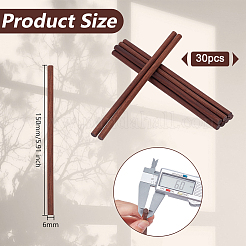 30Pcs Black Walnut Wood Craft Sticks&nbsp;WOOD-OC0004-28
