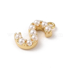Plastic Imitation Pearl Pendants&nbsp;KK-P230-17G-S