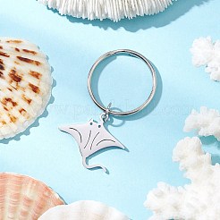 Ocean Theme 304 Stainless Steel Keychains&nbsp;KEYC-JKC01213