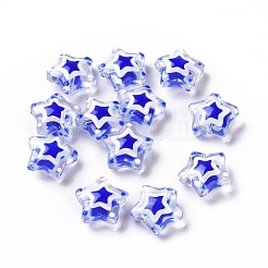 Glass with Enamel Beads&nbsp;LAMP-B021-01
