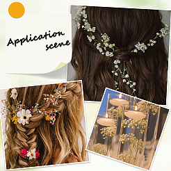 Plastic Artificial Flower&nbsp;AJEW-SP0004-74A