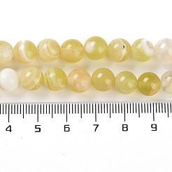 Natural Striped Agate/Banded Agate Beads Strands&nbsp;G-Z060-A01-B20