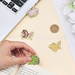 4Pcs Butterfly Brass Bookmarks&nbsp;AJEW-WH20054-145