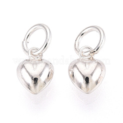 925 Sterling Silver Heart Charms&nbsp;STER-T008-32S-05