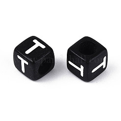 Initial Acrylic Horizontal Hole Beads&nbsp;X-OACR-ZX006-35T