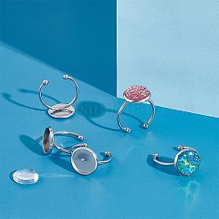 DIY Blank Dome Finger Ring Making Kit&nbsp;DIY-UN0004-18B